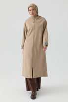 Kombin Detaylı Kap - Kum TUGBA