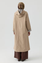 Kombin Detaylı Kap - Kum TUGBA