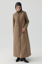 Fermuarlı Pardesü - Vizon TUGBA