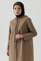 Fermuarlı Pardesü - Vizon TUGBA