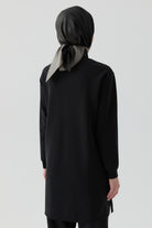 Cep Detaylı Tunik - Siyah TUGBA