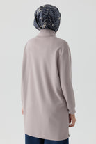 Cep Detaylı Tunik - Vizon TUGBA