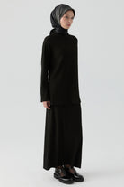 Kaşkorse Etekli Takım - Siyah TUGBA