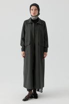 Lastik Detaylı Ferace - Petrol TUGBA