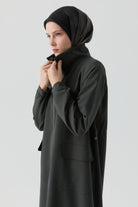 Lastik Detaylı Ferace - Petrol TUGBA