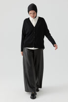 Suni Deri Pantolon - Siyah TUGBA