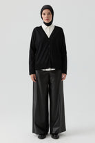 Suni Deri Pantolon - Siyah TUGBA