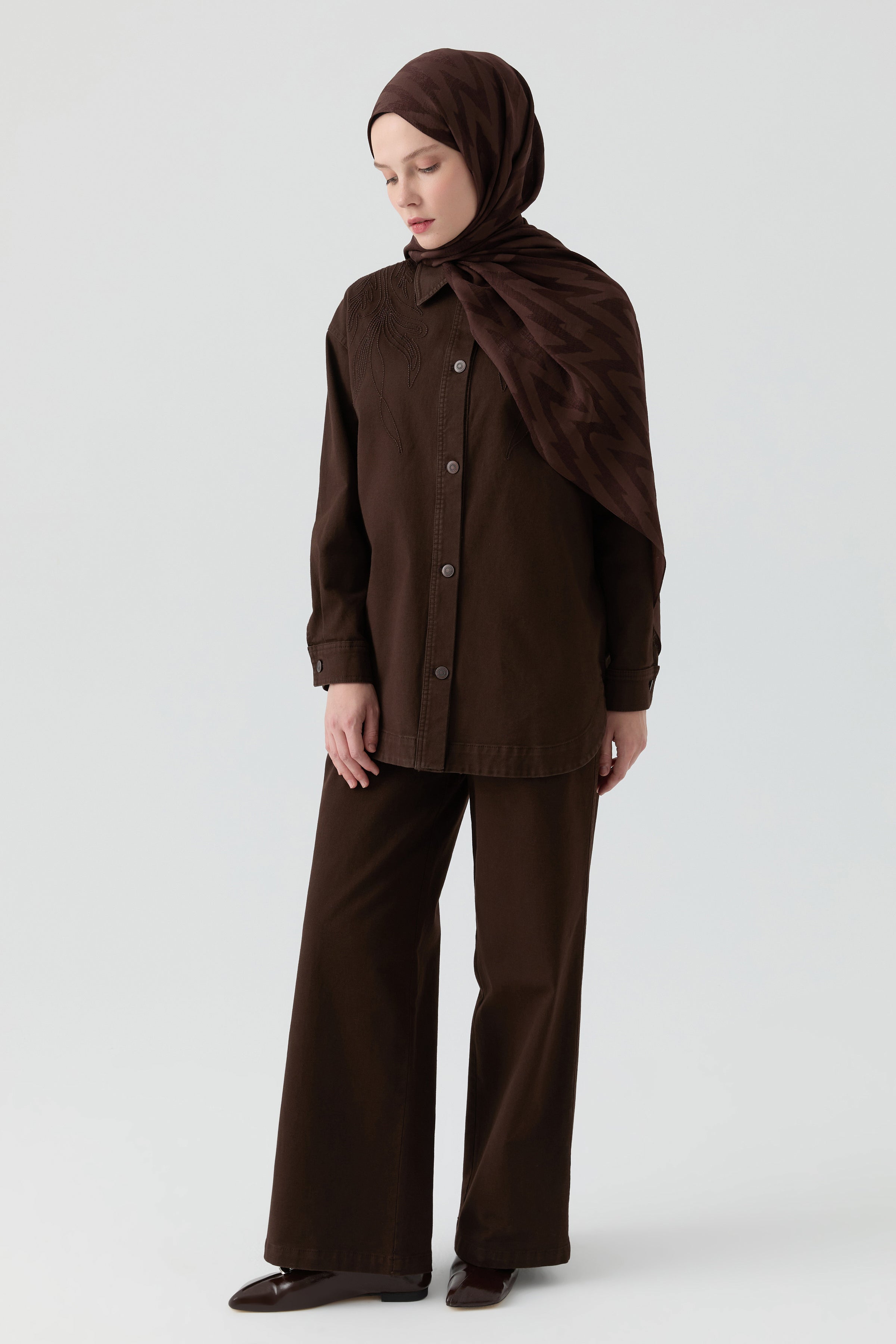 【ダークブラウン（20）】Eddie Canvas Trouser Unisex Koyu Sarı Yıkanmış Duck Kanvas Carpenter Pantolon - Dark