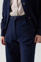 Kanvas Pantolon - Lacivert TUGBA