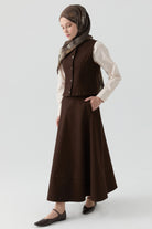 Kanvas Etek - Kahve TUGBA