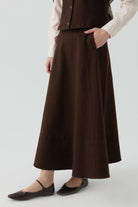 Kanvas Etek - Kahve TUGBA