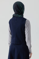 Kanvas Mini Yelek - Lacivert TUGBA