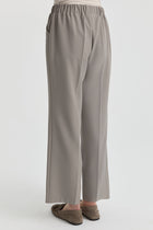 Beli Lastikli Culotte Pantolon - Gri TUGBA