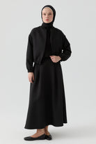 Kapitone Takım - Siyah TUGBA