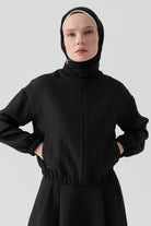 Kapitone Takım - Siyah TUGBA