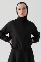 Kapitone Takım - Siyah TUGBA
