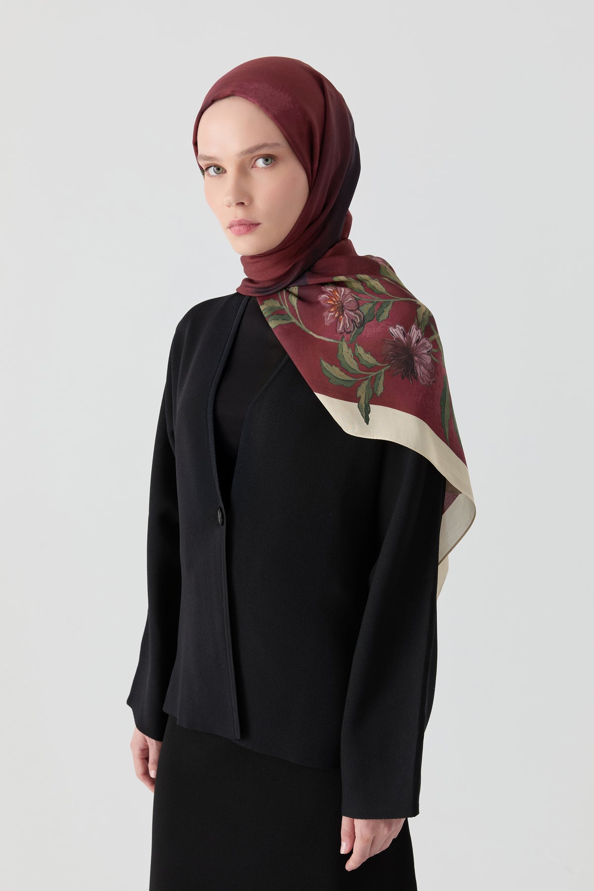 V-Neck Cardigan - Black