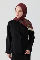 V Yaka Hırka - Siyah TUGBA