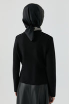 Asimetrik Hırka - Siyah TUGBA