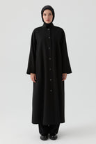 Hakim Yakalı Pardesü - Siyah TUGBA