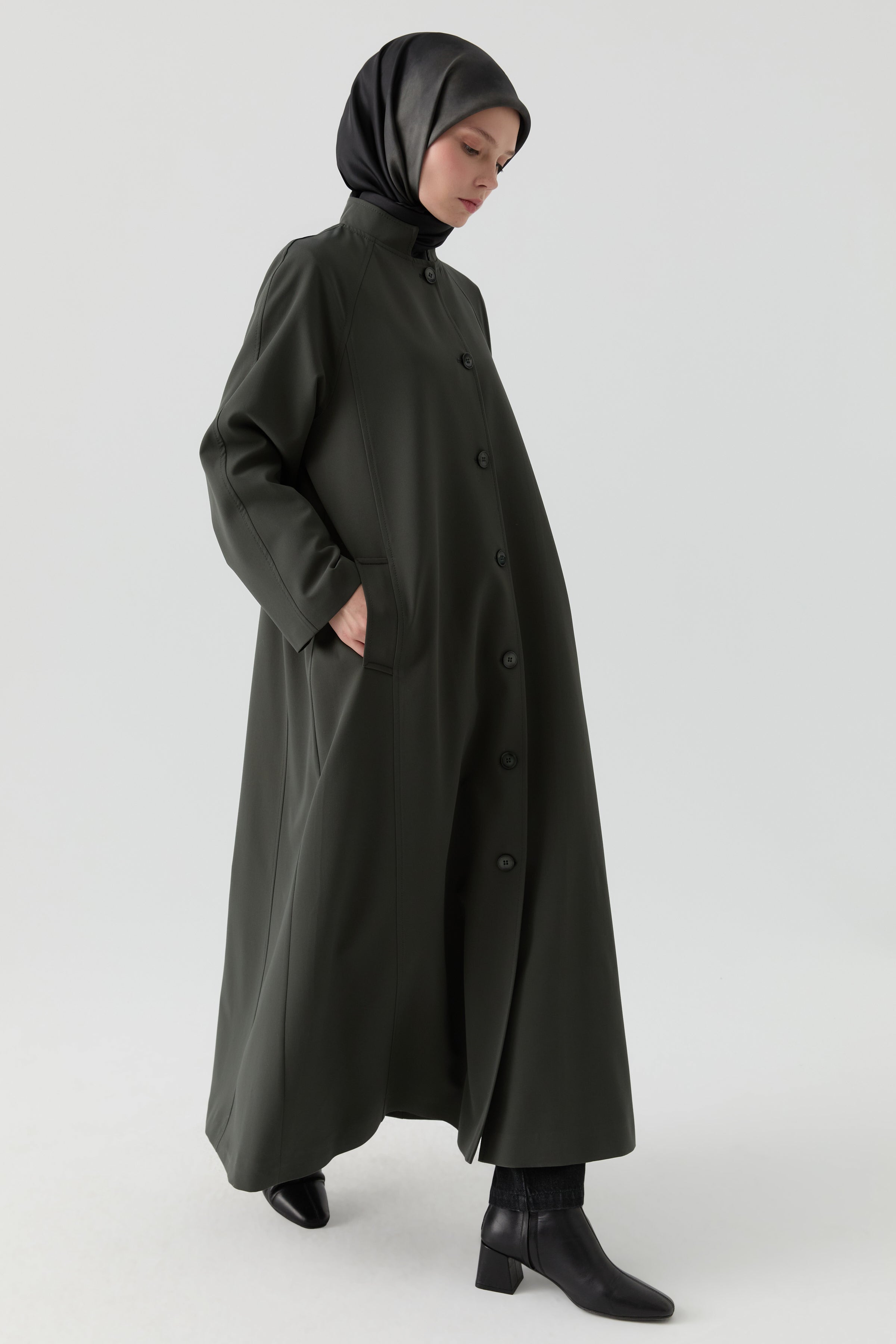 Hakim Yakalı Pardesü - Petrol TUGBA