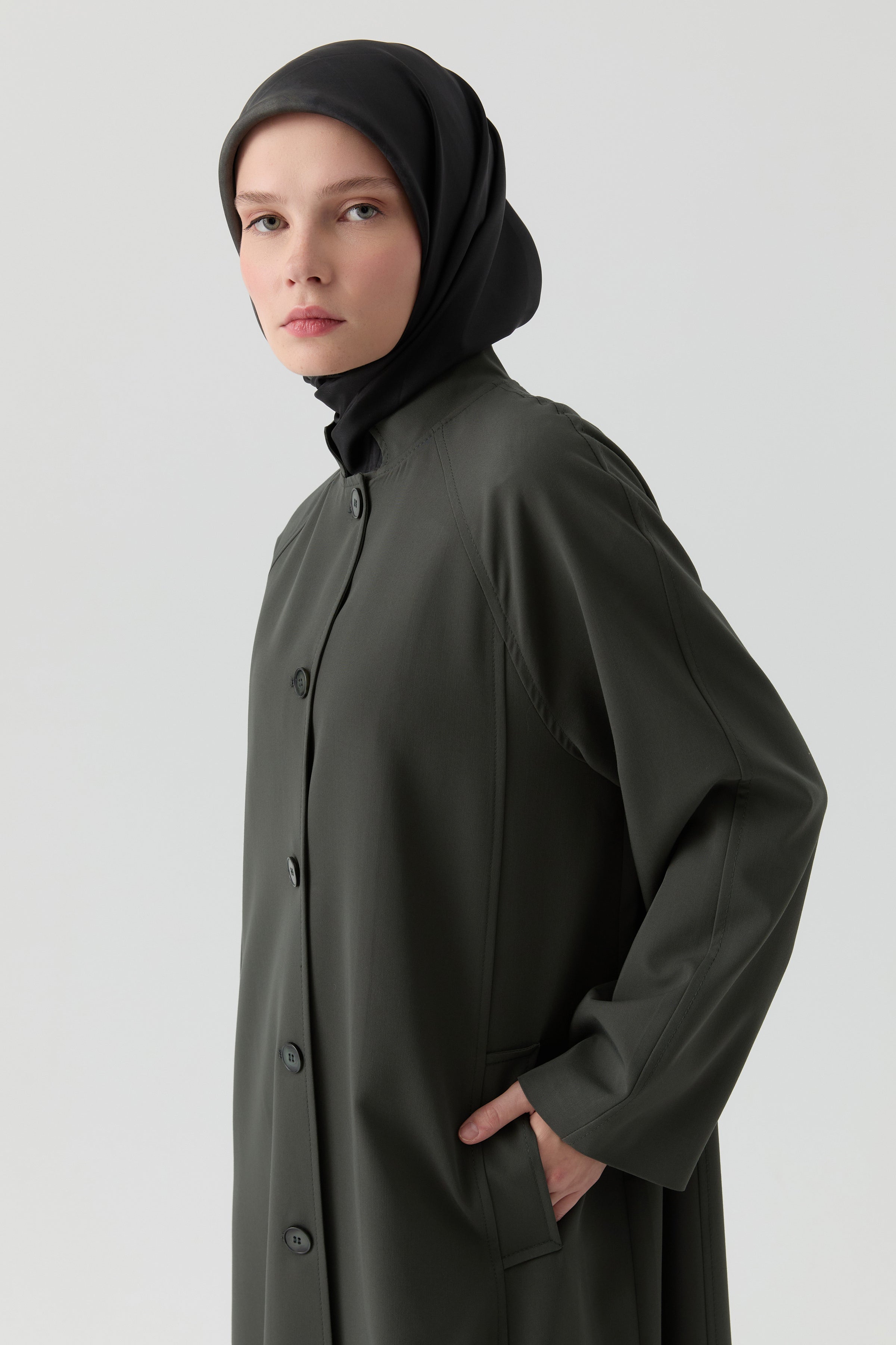 Hakim Yakalı Pardesü - Petrol TUGBA