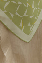 Mizan Twill İpek Eşarp - Açık Yeşil TUGBA