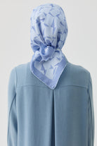 Mizan Twill İpek Eşarp - Açık Mavi TUGBA