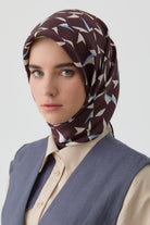 Mizan Twill İpek Eşarp - Bordo TUGBA