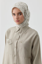 Mizan Twill İpek Eşarp - Taş TUGBA