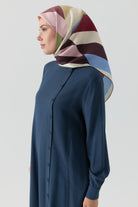 Pera Twill İpek Eşarp - Pembe TUGBA