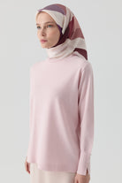 Pera Twill İpek Eşarp - Mor TUGBA