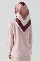 Pera Twill İpek Eşarp - Mor TUGBA