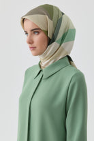 Pera Twill İpek Eşarp - Haki TUGBA