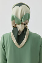 Pera Twill İpek Eşarp - Haki TUGBA