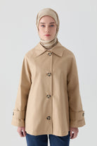 Kısa Trençkot - Camel TUGBA