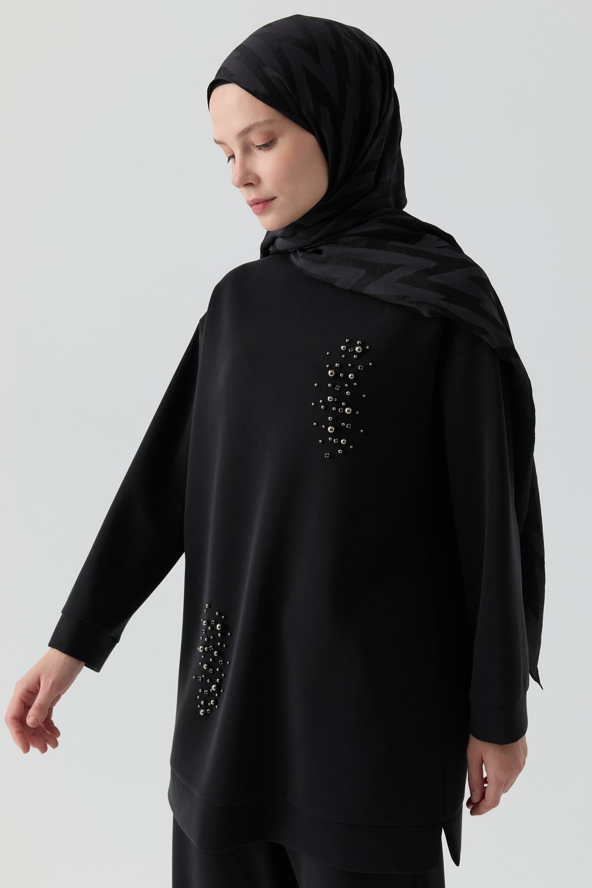 Beaded Tunic - Black