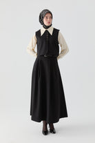 Yelek Etek Takım - Siyah TUGBA