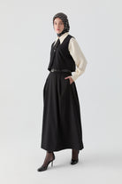 Yelek Etek Takım - Siyah TUGBA