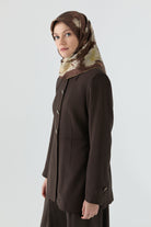 Belden Oturmalı Ceket - Acı Kahve TUGBA