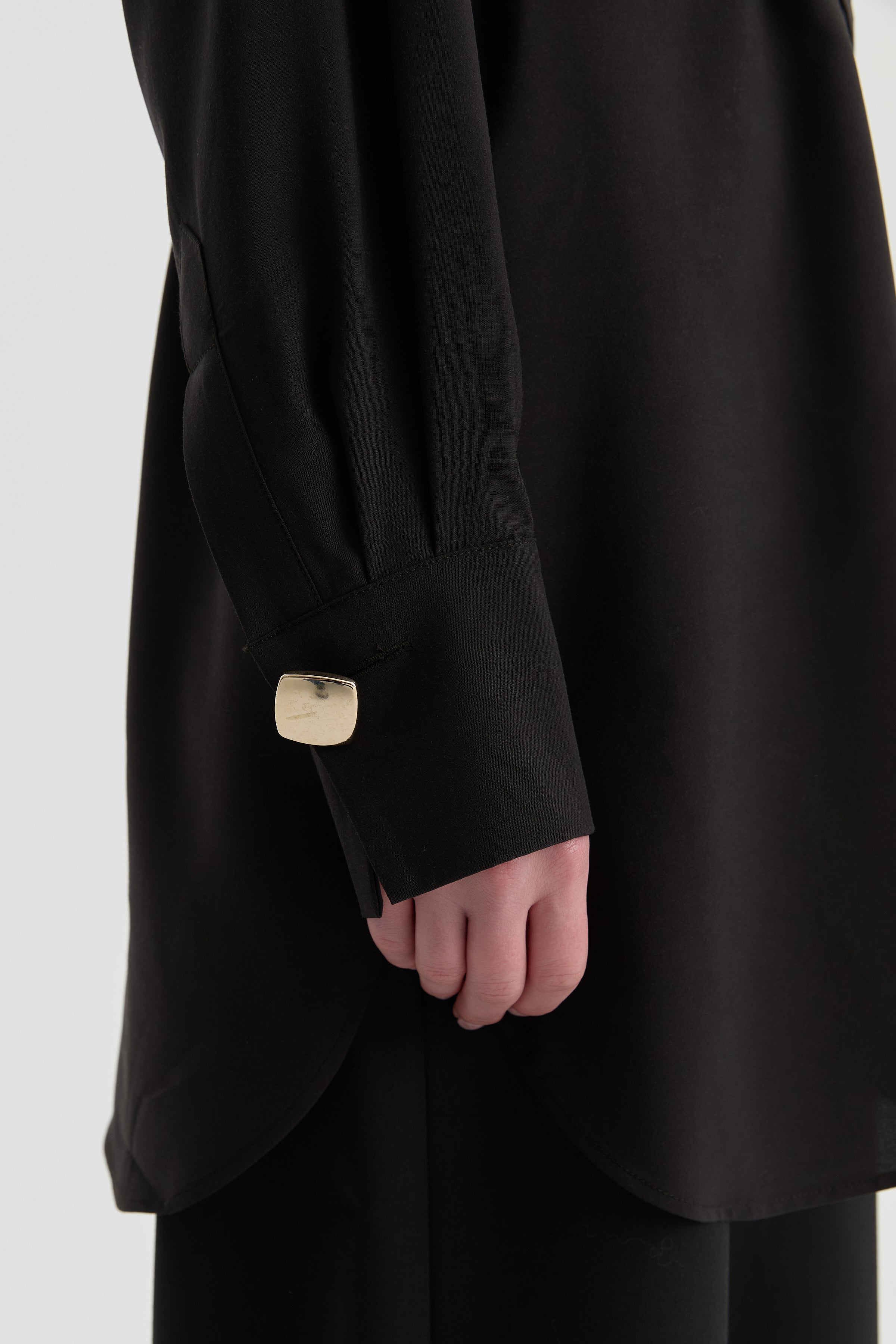 Biye Bağlamalı Tunik - Acı Kahve TUGBA