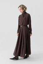 Pileli Etek - Acı Kahve TUGBA