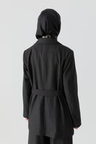 Kuşaklı Ceket - Antrasit TUGBA