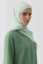 Motifli Jakar Şal - Mint TUGBA