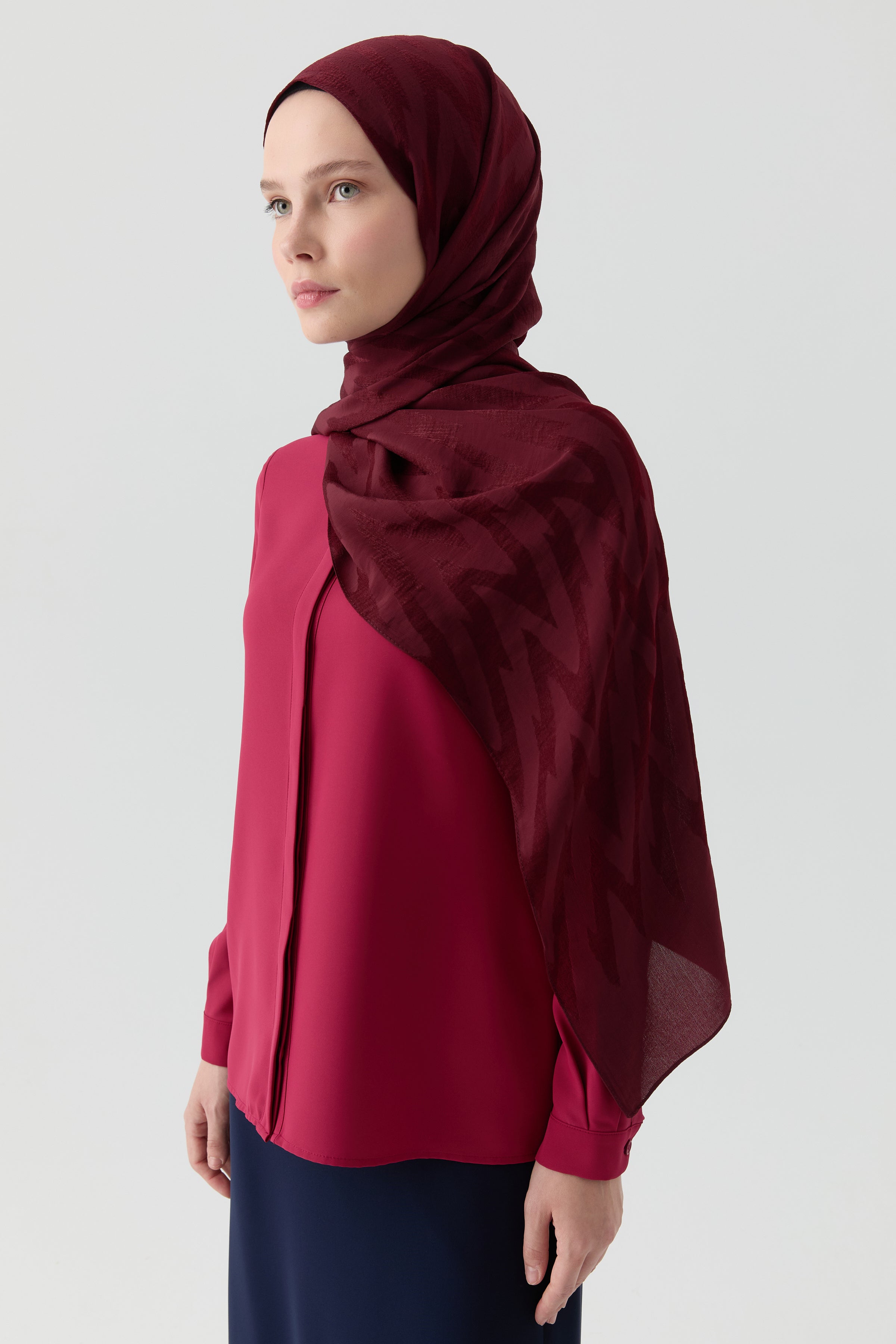 Zigzag Jacquard Shawl – TUĞBA