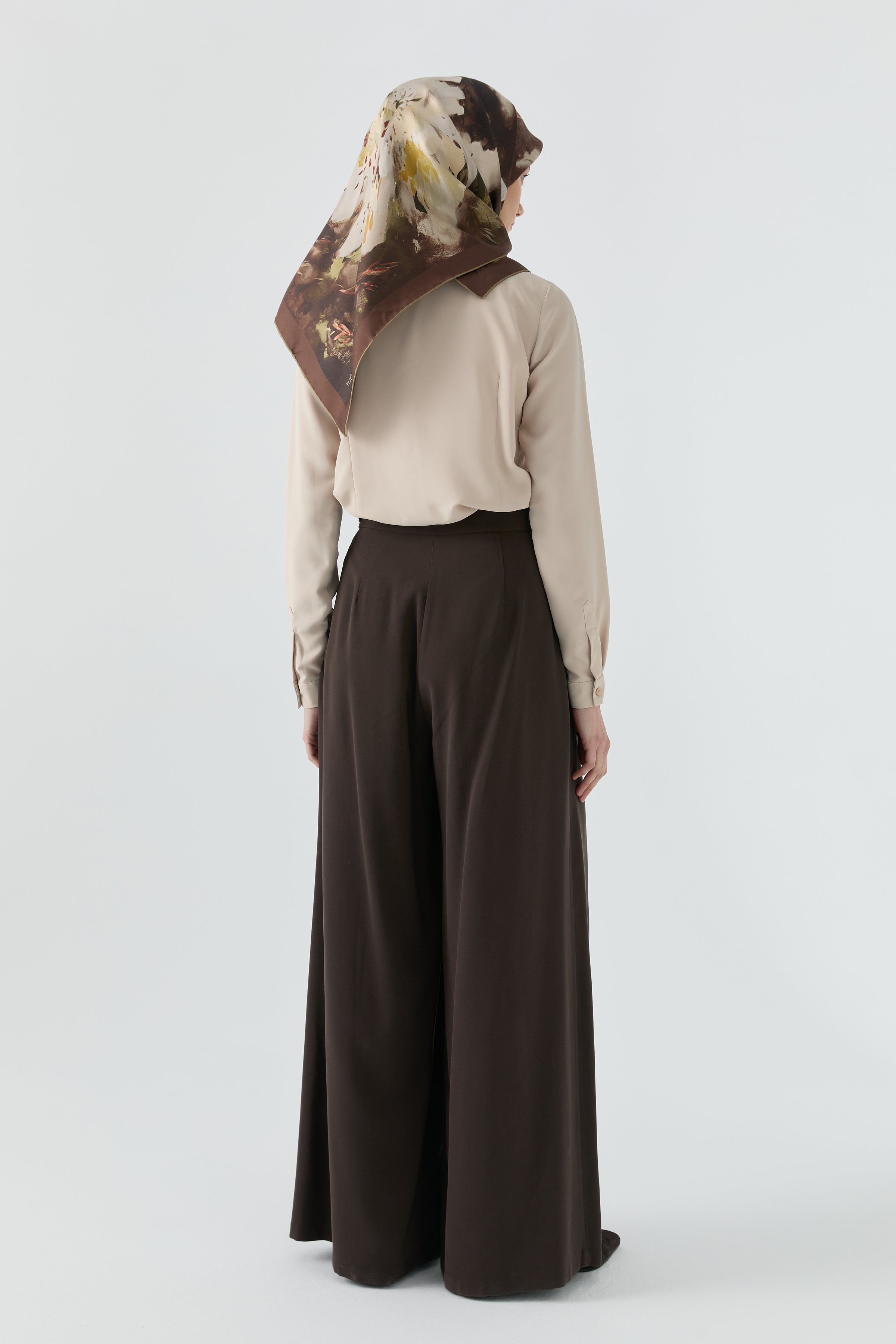 Bel Detaylı Pantolon - Acı Kahve TUGBA