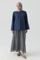 Ceket Elbise Takım - İndigo TUGBA