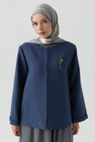Ceket Elbise Takım - İndigo TUGBA