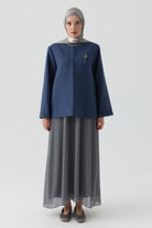 Ceket Elbise Takım - İndigo TUGBA