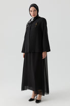 Ceket Elbise Takım - Siyah TUGBA